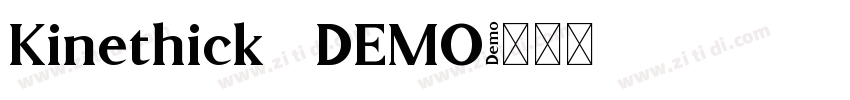 Kinethick   DEMO字体转换